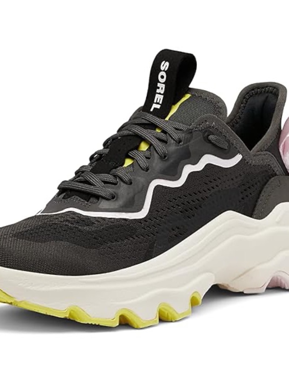 Sorel Black Sneakers with Neon Yellow Insole - Picture 5 of 8